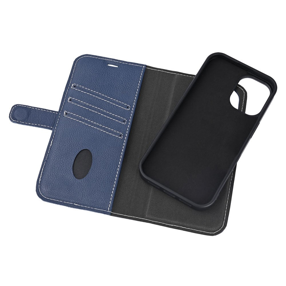 iPhone 16 Essentials 2-i-1 Læder Flip Cover - MagSafe Kompatibel - Blå