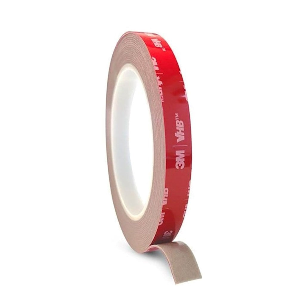 Light Solutions - 3M VHB Dobbeltklæbende Tape - 12mm Bredt - 5m - Gennemsigtig