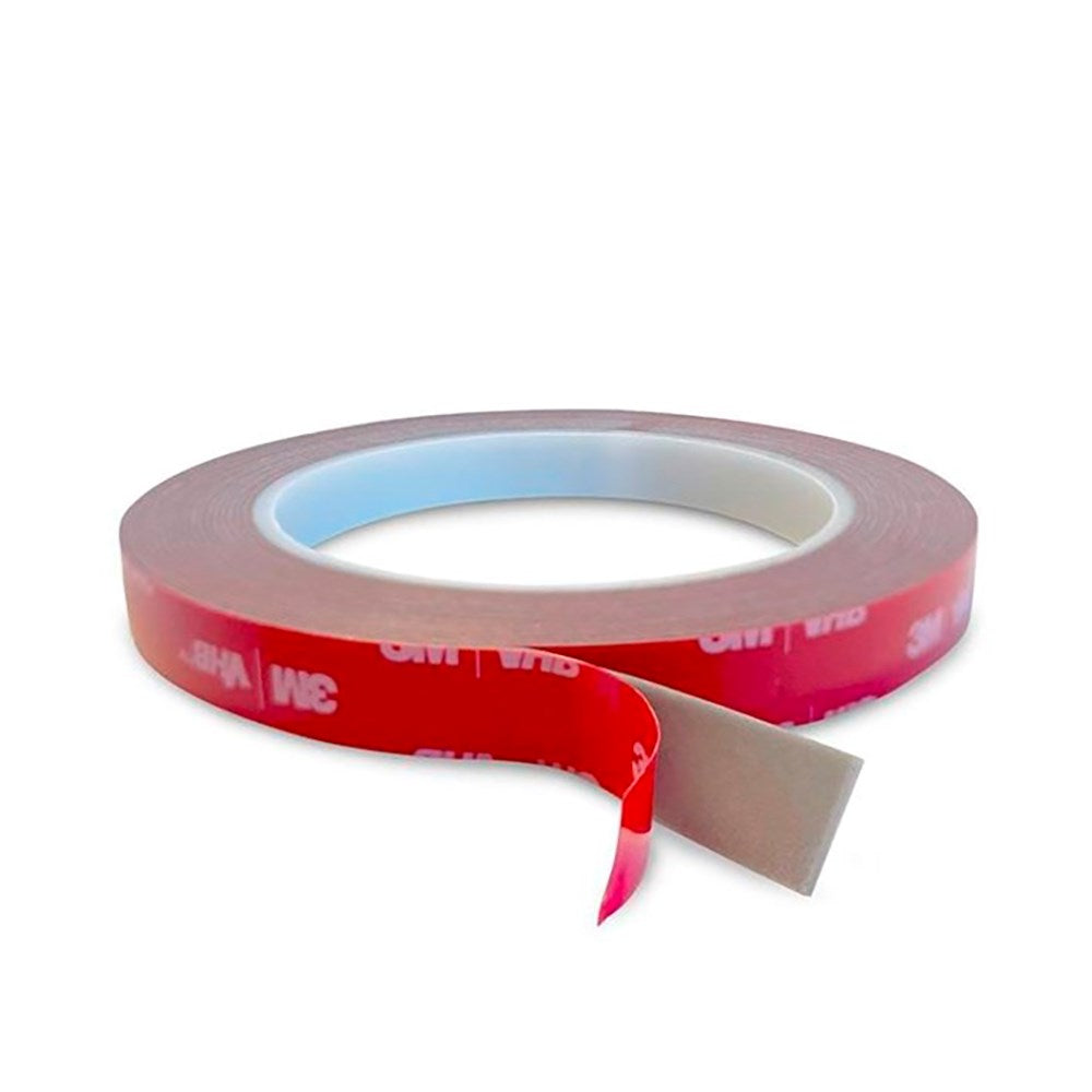 Light Solutions - 3M VHB Dobbeltklæbende Tape - 12mm Bredt - 5m - Gennemsigtig