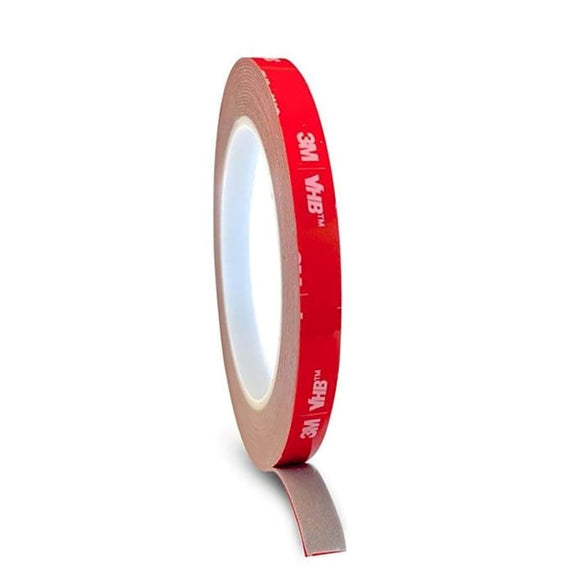 Light Solutions - 3M VHB Dobbeltklæbende Tape - 10mm Bredt - 5m - Gennemsigtig