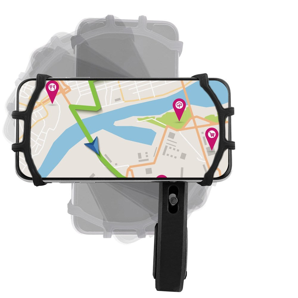 T'NB URBAN MOOV - Roterende Mobilholder til Cykel & Motorcykel - Sort