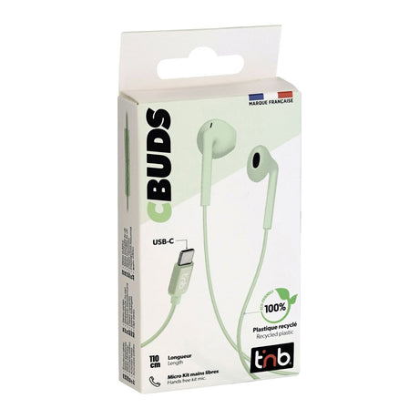 T'NB C-SOUND In-Ear Høretelefoner - USB-C - Grøn
