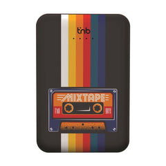 T'NB Powerbank 5.000mAh m. 2 x USB-A & 1 x USB-C - Kassettebånd Design