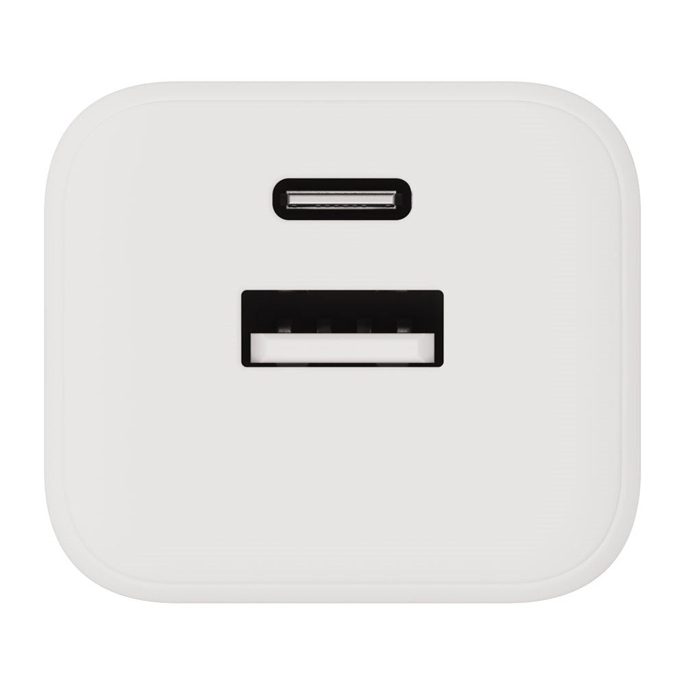 X2O 35W Vægoplader m. 1x USB-A & 1x USB-C - Hvid