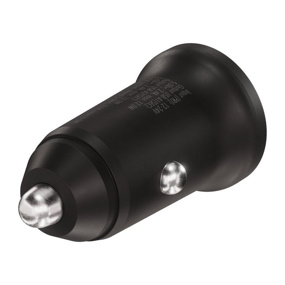 X2O 12W Dobbelt Biloplader USB-A - Sort