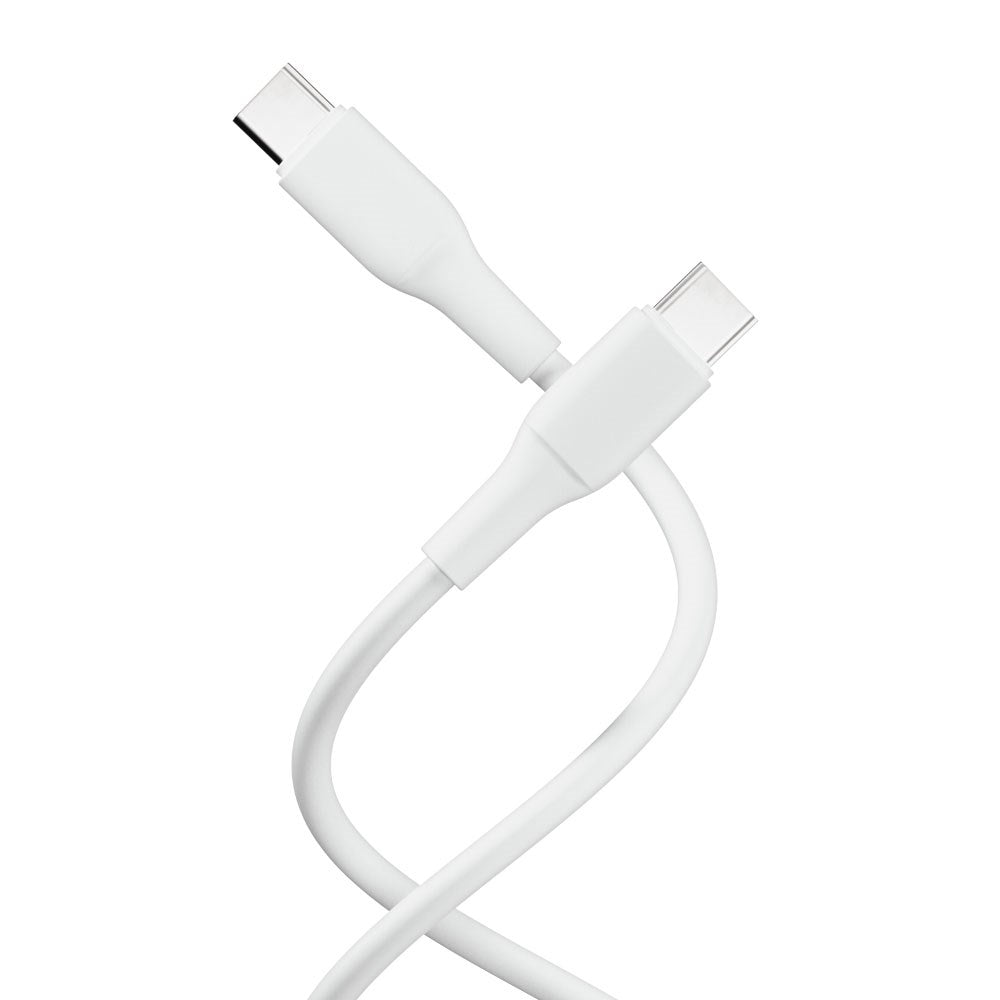 X2O Superflex 60W USB-C til USB-C Kabel - 1.5m - Hvid