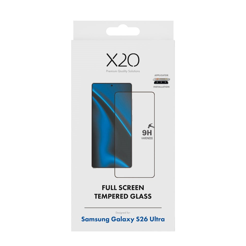 Samsung Galaxy S26 Ultra X2O 9H Full Fit Hærdet Skærmbeskyttelsesglas - Gennemsigtig