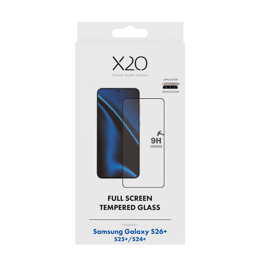 Samsung Galaxy S26+ (Plus) X2O 9H Full Fit Hærdet Skærmbeskyttelsesglas - Gennemsigtig