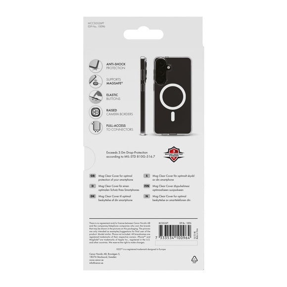 Samsung Galaxy S26+ (Plus) X2O Mag Clear Cover - MagSafe Kompatibel - Gennemsigtig