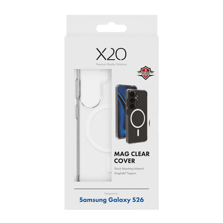 Samsung Galaxy S26 X2O Mag Clear Cover - MagSafe Kompatibel - Gennemsigtig