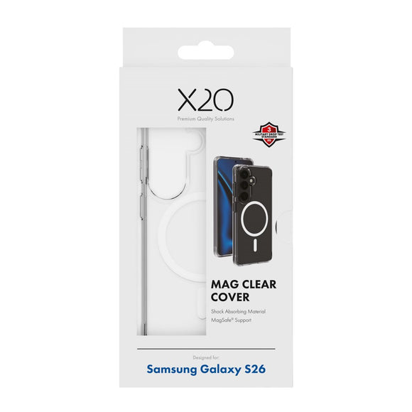 Samsung Galaxy S26 X2O Mag Clear Cover - MagSafe Kompatibel - Gennemsigtig