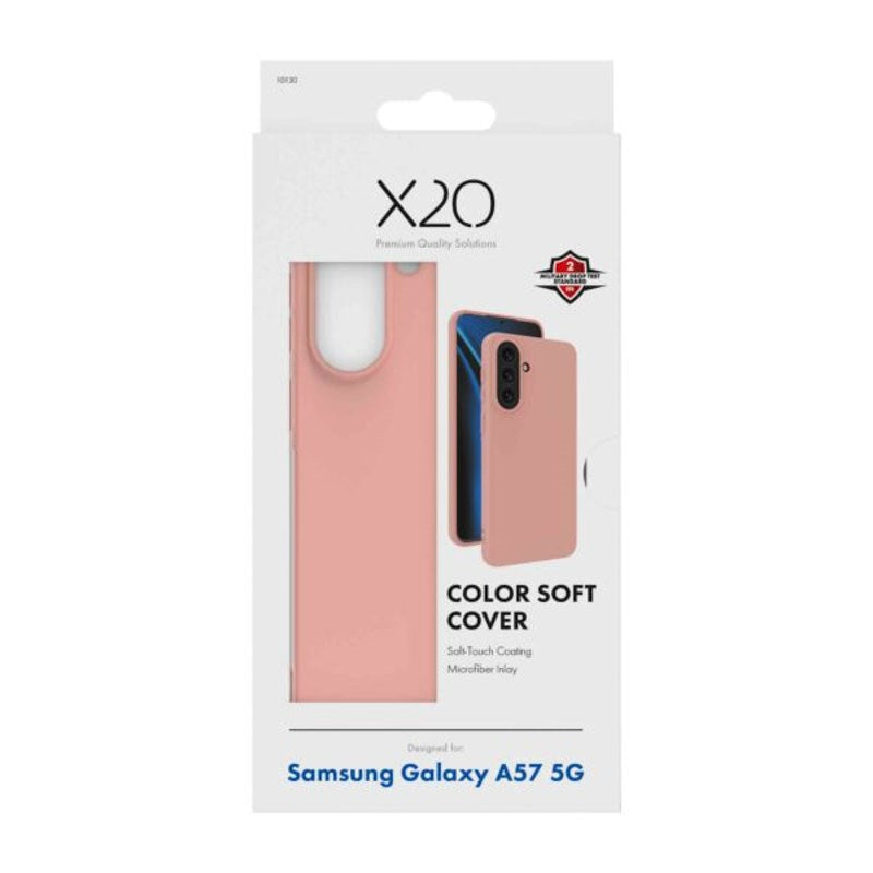 Samsung Galaxy A57 X2O Color Soft Cover - Lyserød