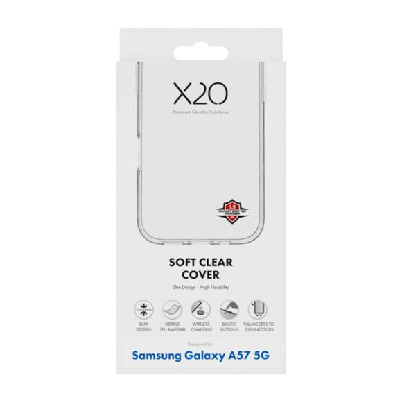 Samsung Galaxy A57 X2O Clear Soft Cover - Gennemsigtig