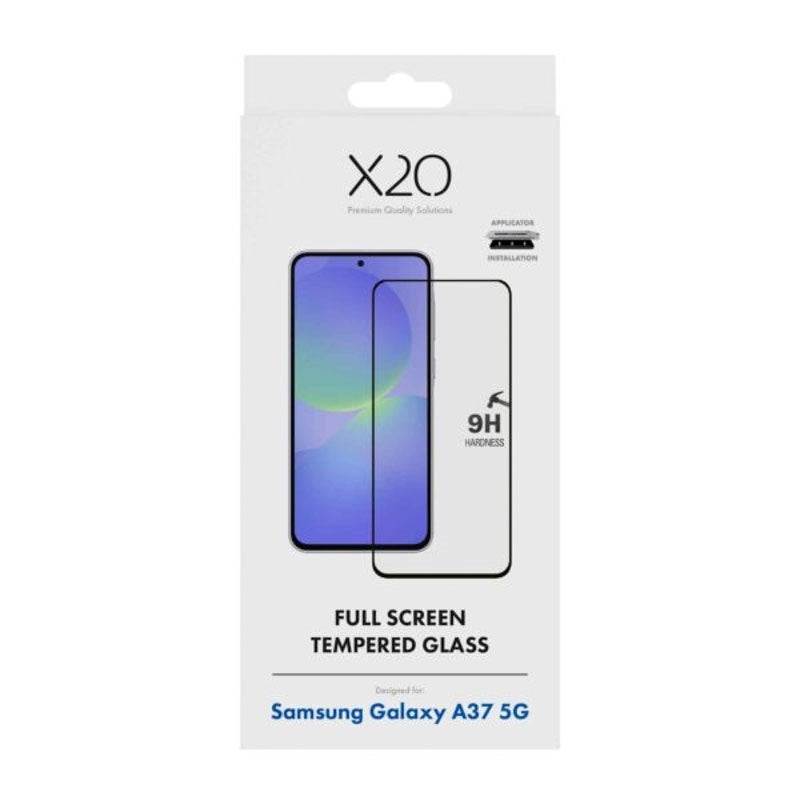 Samsung Galaxy A37 X2O 9H Full Fit Hærdet Skærmbeskyttelsesglas - Gennemsigtig