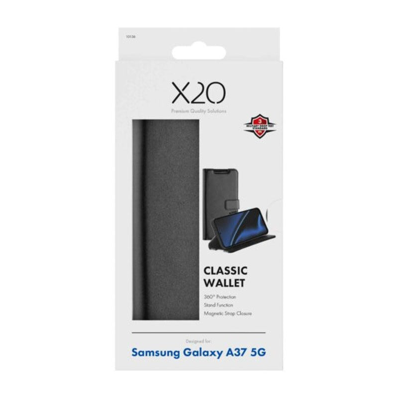 Samsung Galaxy A37 X2O Classic Wallet Flip Cover - Sort