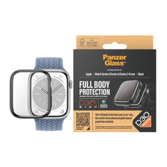 PanzerGlass Apple Watch 9/8/7 (41mm) Full Body D3O Bio Protection Cover + Indbygget Skærmbeskyttelse - Sort