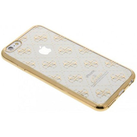 Guess iPhone 6/6s Signature Heard. Gennemsigtig TPU Cover Guld