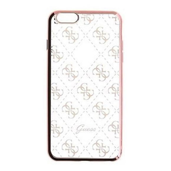 Guess iPhone 6/6s Signature Heard. Gennemsigtig TPU Cover Rose Gold