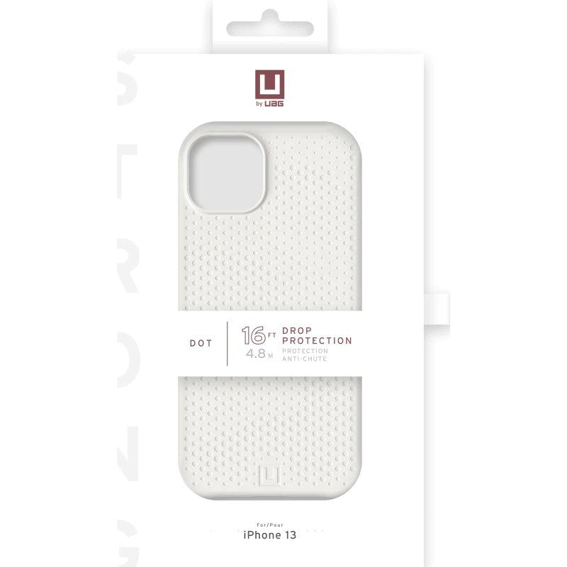 iPhone 13 UAG [U] Dot Series Silikone Håndværker Cover - Marshmallow