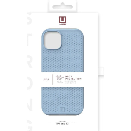 iPhone 13 UAG [U] Dot Series Silikone Håndværker Cover - Cerulean