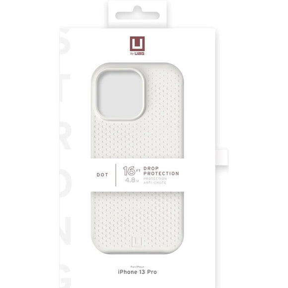 iPhone 13 Pro UAG [U] Dot Series Silikone Håndværker Cover - Marshmallow