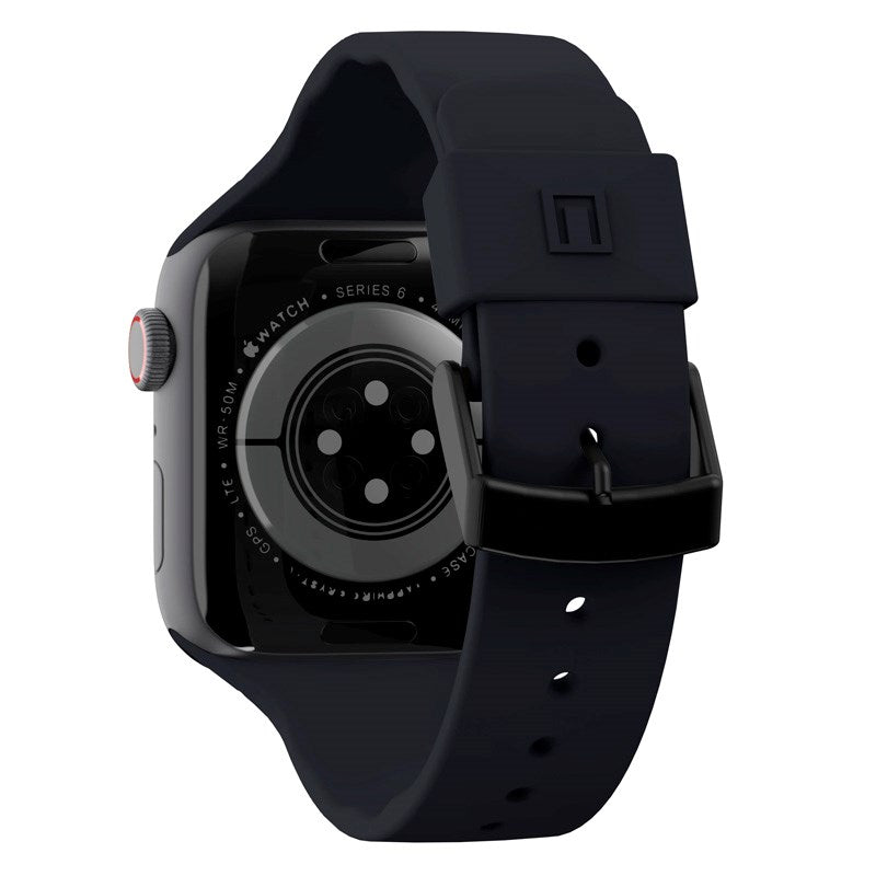 Apple Watch (42/44/SE/45/46/49mm) UAG [U] Aurora Silikone Rem - Black
