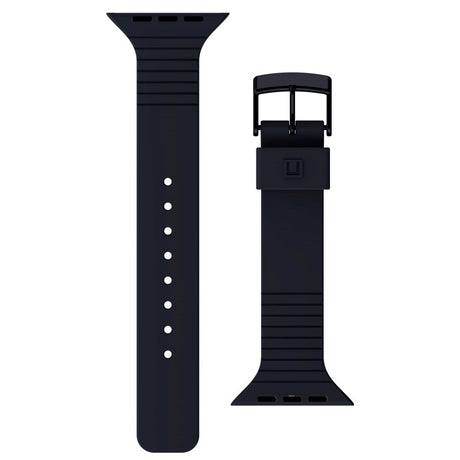 Apple Watch (42/44/SE/45/46/49mm) UAG [U] Aurora Silikone Rem - Black
