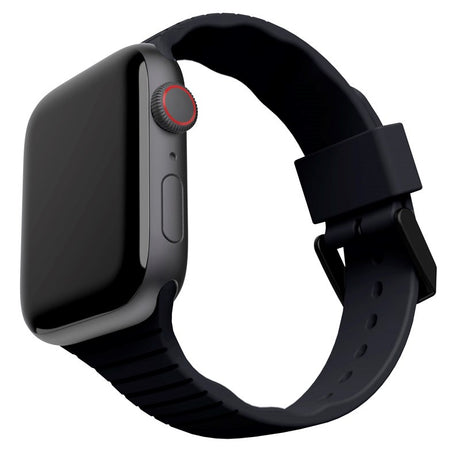 Apple Watch (42/44/SE/45/46/49mm) UAG [U] Aurora Silikone Rem - Black