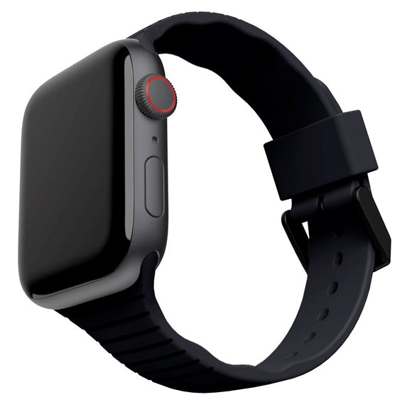 Apple Watch (42/44/SE/45/46/49mm) UAG [U] Aurora Silikone Rem - Black