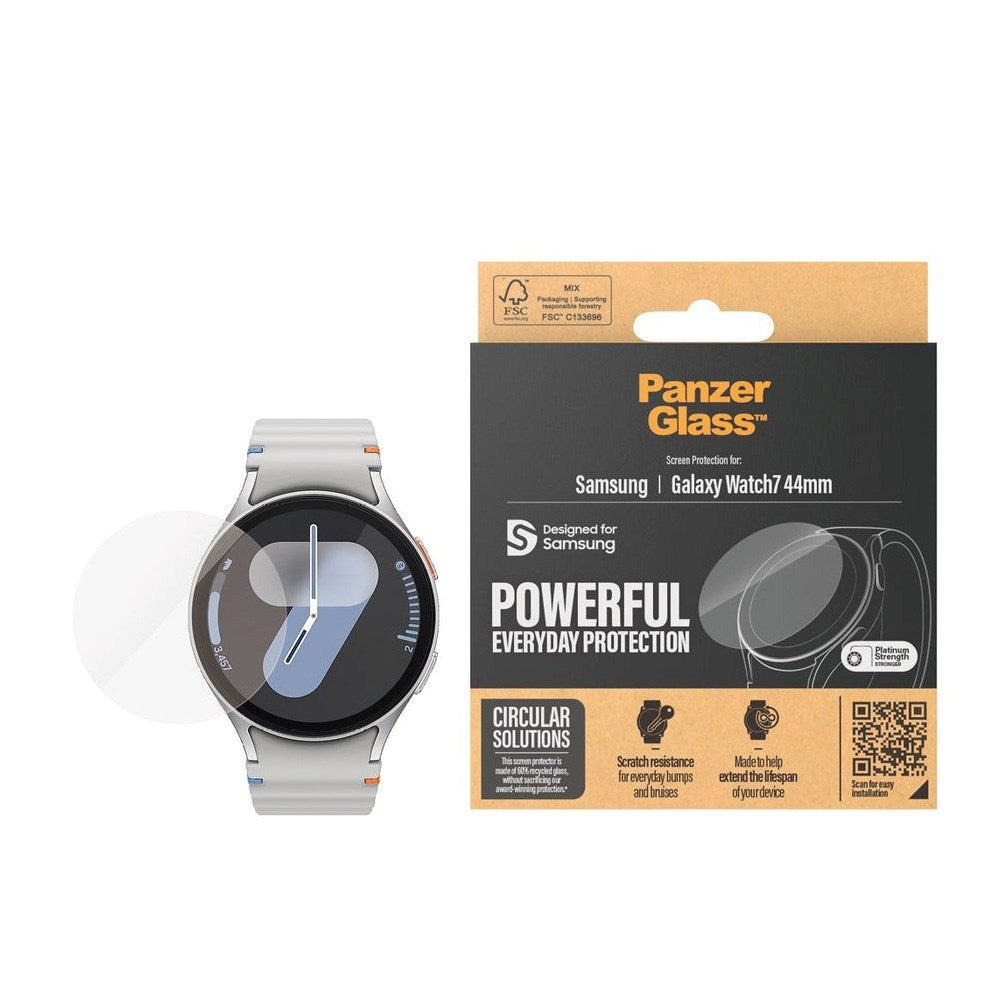 PanzerGlass Samsung Galaxy Watch 7 (44mm) Hærdet Glas - Gennemsigtig