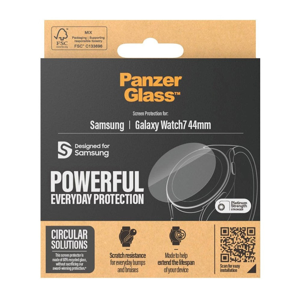 PanzerGlass Samsung Galaxy Watch 7 (44mm) Hærdet Glas - Gennemsigtig