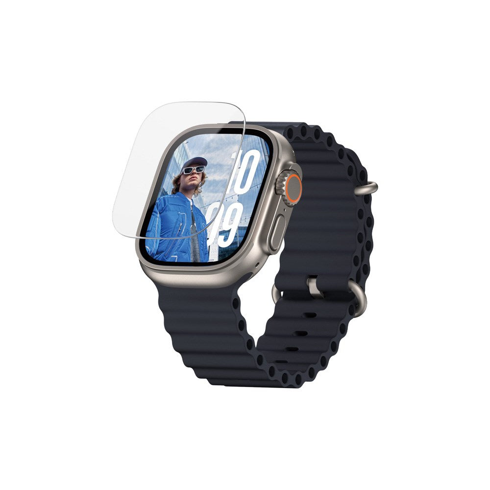 PanzerGlass Apple Watch Ultra 3/2/1 - Ultra-Wide Fit Skærmbeskyttelsesglas - Gennemsigtig