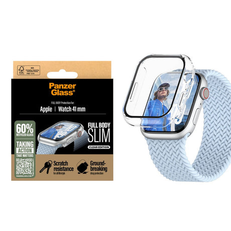 PanzerGlass Apple Watch 11 / 10 (42mm) Snappie Full Body Slim Cover m. Indbygget Skærmbeskyttelse - Transparent