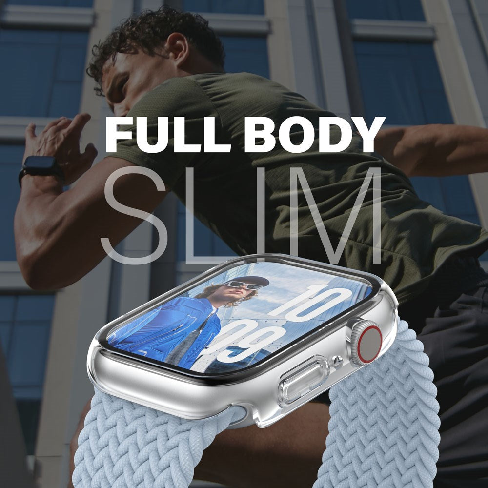 PanzerGlass Apple Watch 11 / 10 (42mm) Snappie Full Body Slim Cover m. Indbygget Skærmbeskyttelse - Transparent