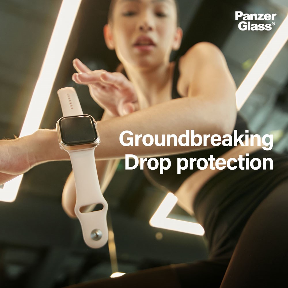 PanzerGlass Apple Watch 11 / 10 (42mm) Snappie Full Body Slim Cover m. Indbygget Skærmbeskyttelse - Transparent