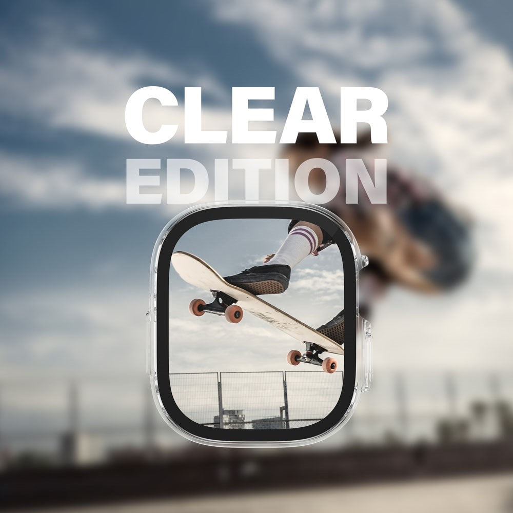 PanzerGlass Apple Watch Ultra 3/2/1 (49mm) Snappie Full Body Slim Cover m. Indbygget Skærmbeskyttelse - Transparent