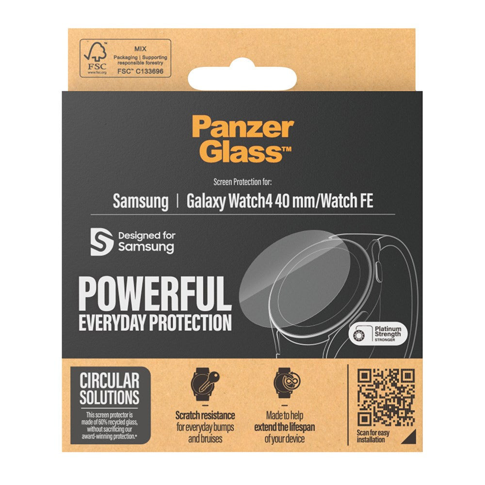 PanzerGlass Samsung Galaxy Watch 4 / FE (40mm) Hærdet Glas - Gennemsigtig