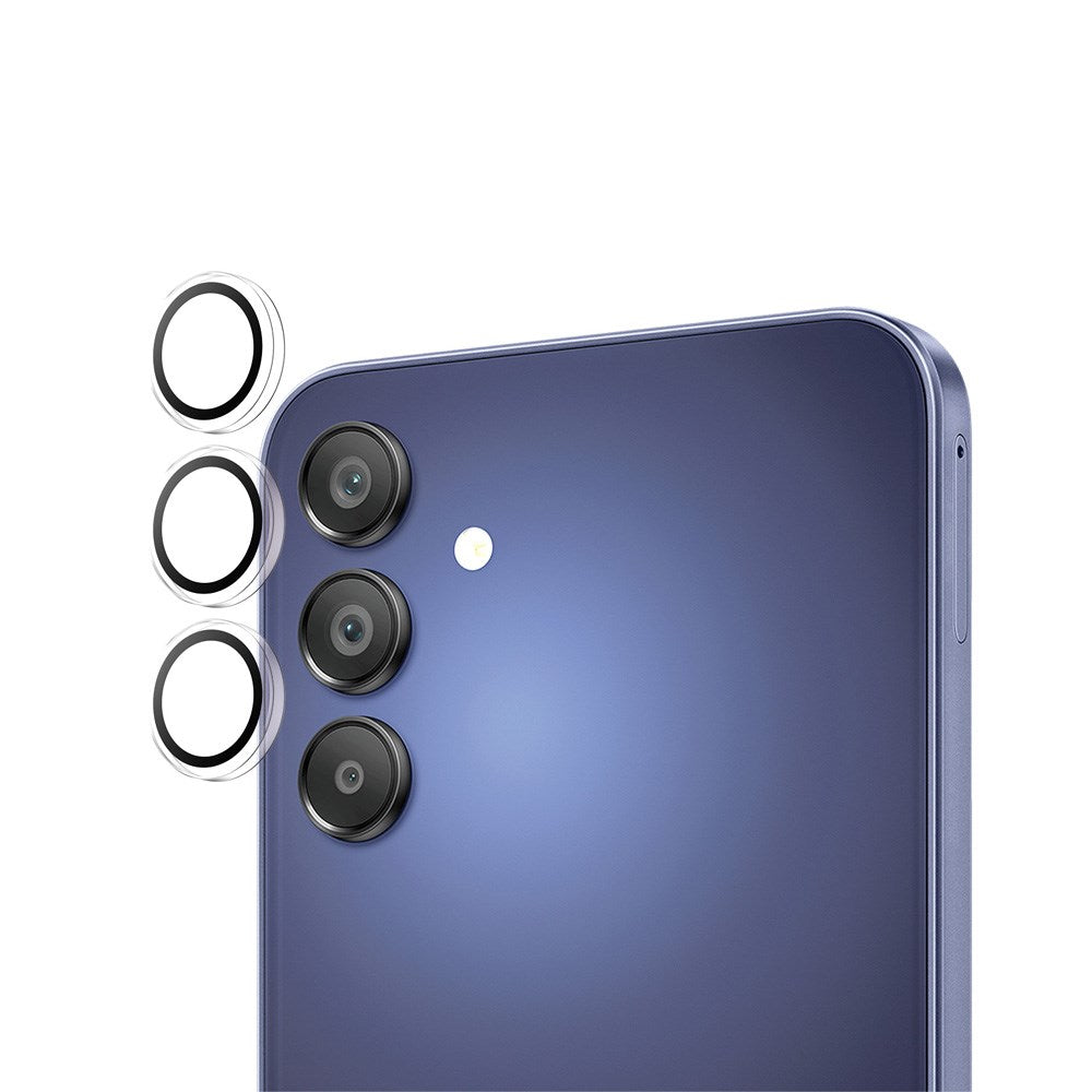 Samsung Galaxy A16 (4G/5G) PanzerGlass Hoops - Kamerabeskyttelse - Gennemsigtig / Sort