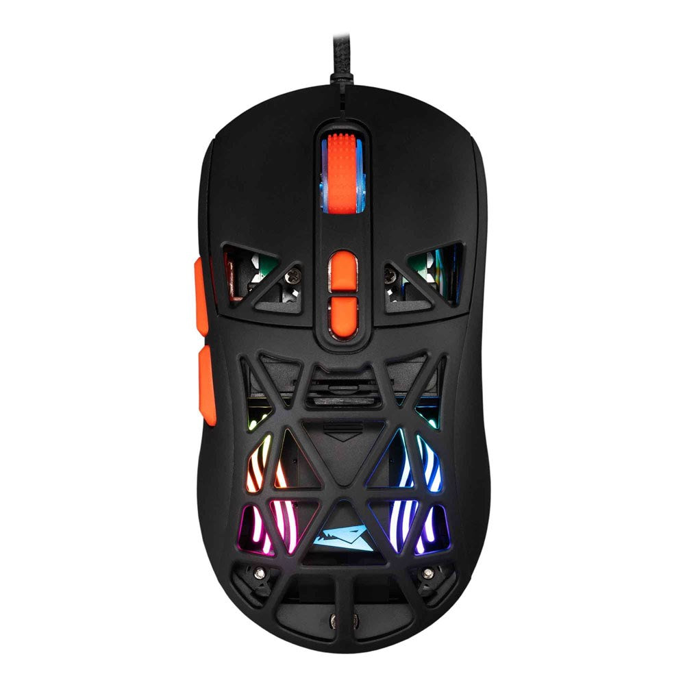 Baracuda SEAL Gaming Mus - 7D / 12800 DPI - Sort