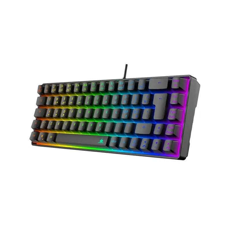 White Shark RONIN Kablet Membran Gaming Tastatur - Nordisk Layout - Sort