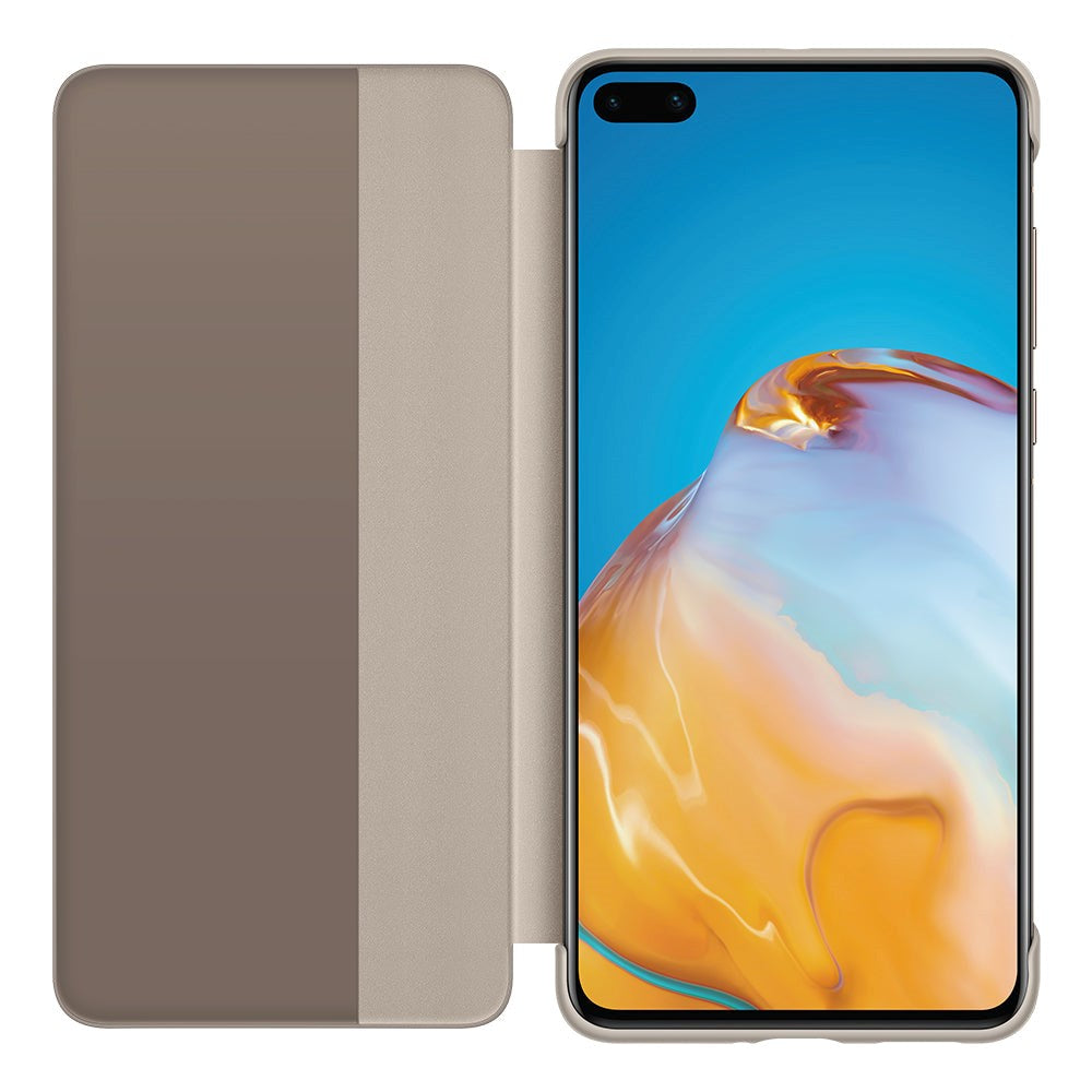 Original Huawei P40 Smart View Flip Cover Khaki