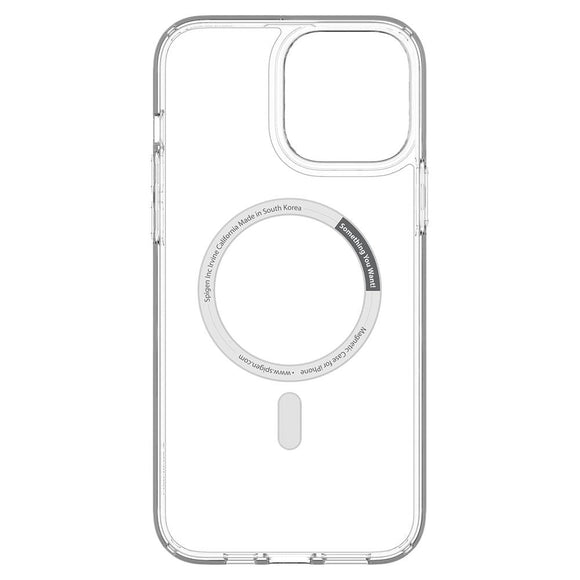 iPhone 13 Pro Spigen Ultra Hybrid Cover - MagSafe Kompatibel - Gennemsigtig / Hvid