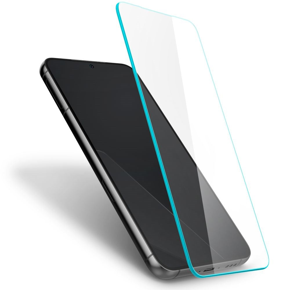 Samsung Galaxy S23 Spigen Glas.tr Hærdet Glas Skærmbeskyttelse - Blå Kant