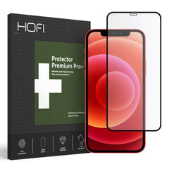 iPhone 12 / 12 Pro Hofi Full Pro+ Hærdet Glas Skærmbeskyttelse - Case Friendly - Sort