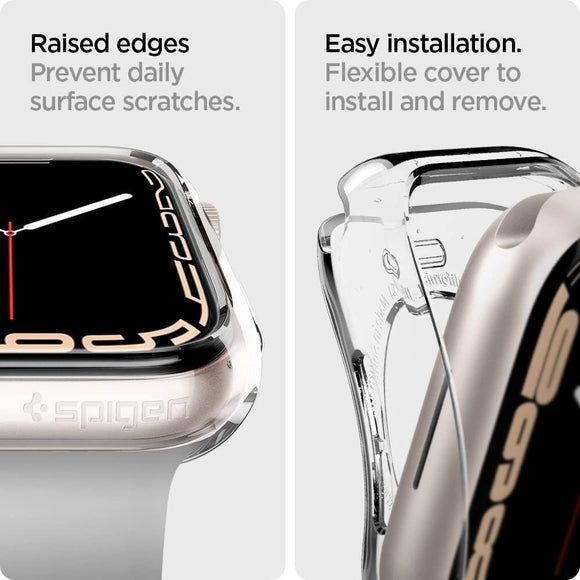 Apple Watch (44-45mm) Spigen Liquid Crystal Cover - Gennemsigtig