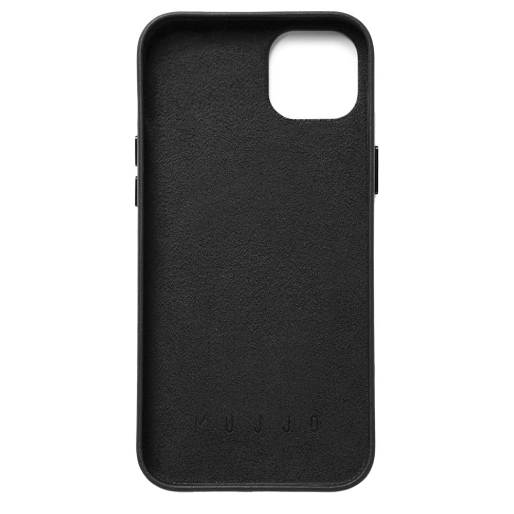 Mujjo iPhone 14 Plus Leather Wallet Case - Sort