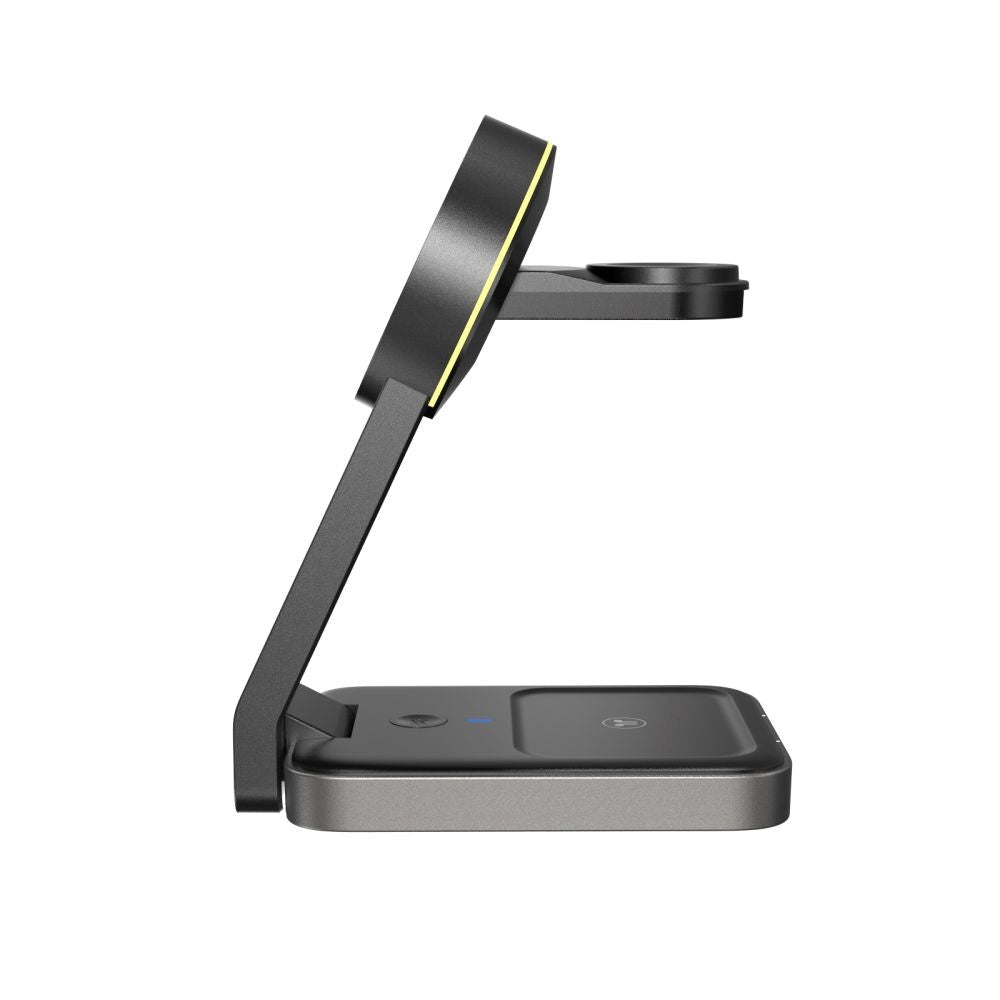 Tech-Protect QI15W-A28 3-in-1 Trådløs Oplader - Sort