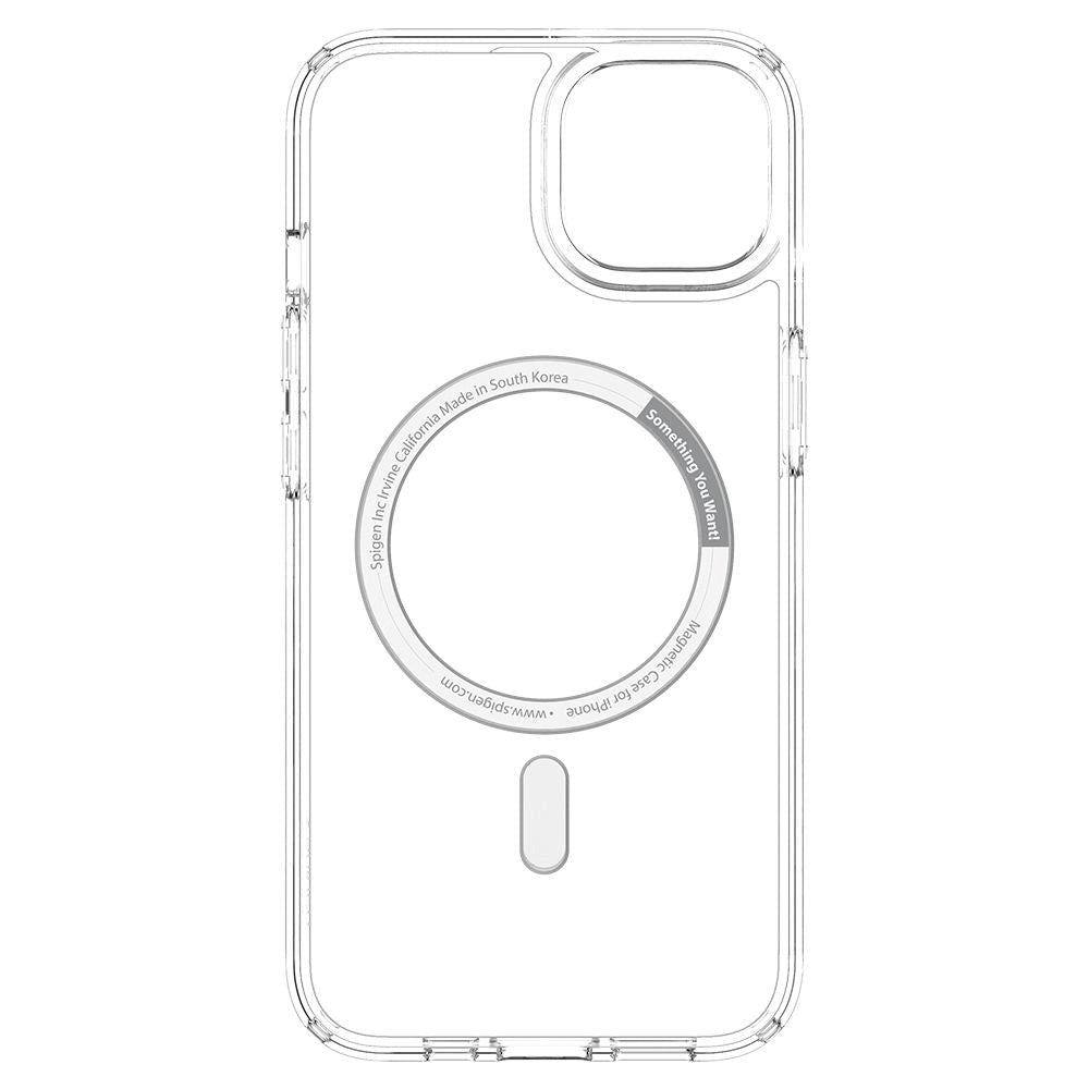 iPhone 13 Spigen Ultra Hybrid Cover - MagSafe Kompatibel - Gennemsigtig / Hvid