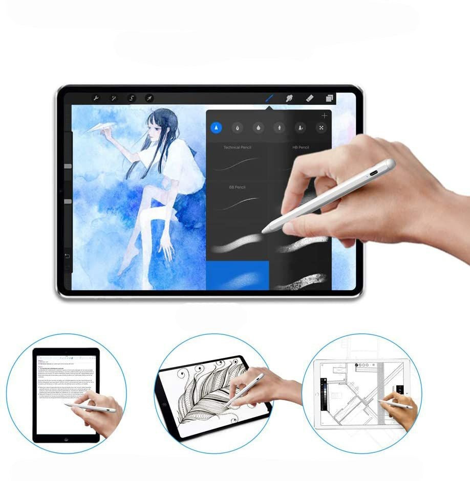 Tech-Protect Digital Stylus Pen Til iPad - Hvid