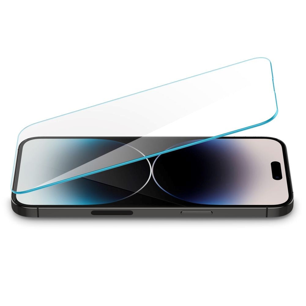 iPhone 14 Pro Spigen Glas.tr Hærdet Glas Skærmbeskyttelse - Gennemsigtig m. Privacy